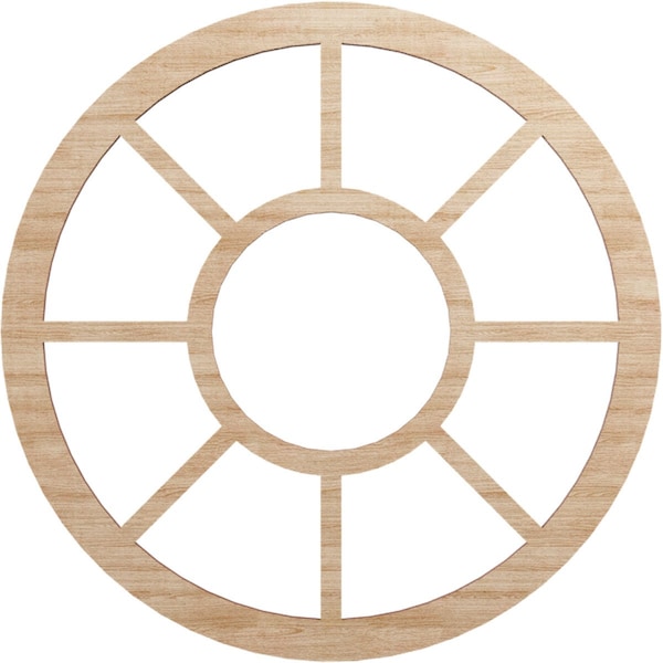 Ekena Millwork Grace Wood Fretwork Pierced Ceiling Medallion, Alder, 18"OD x 6 1/2"ID x 1/4"T CMWP18X0250GRAL - main
